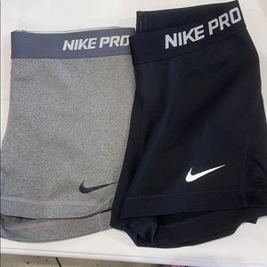 Black and Gray Nike Spandex
